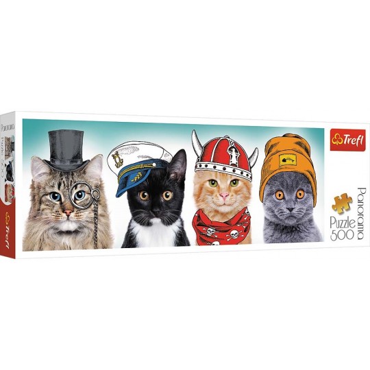 Puzzle Panoramique 500 pièces Fluffy team / Equipe Duveteuse TREFL - 4