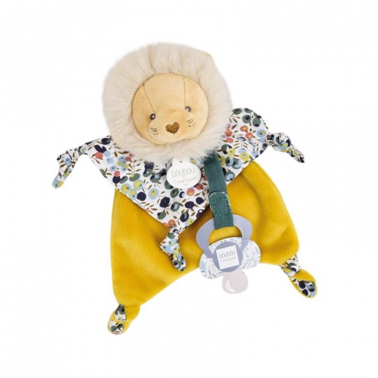 BOH'AIME : Doudou attache sucette Lion 20 cm - Doudou et compagnie Doudou et compagnie - 1