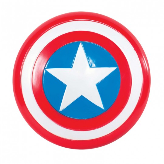 Bouclier en plastique blanc Captain America 30 cm - Rubies Rubies - 2
