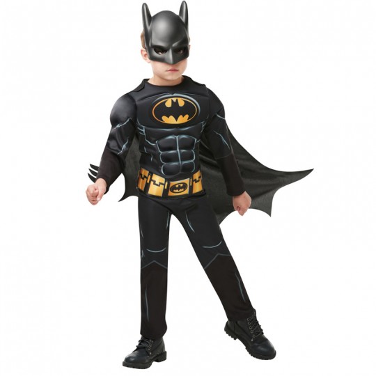 Déguisement luxe Batman 80 ans noir et jaune 3-4 ans - Rubies Rubies - 1