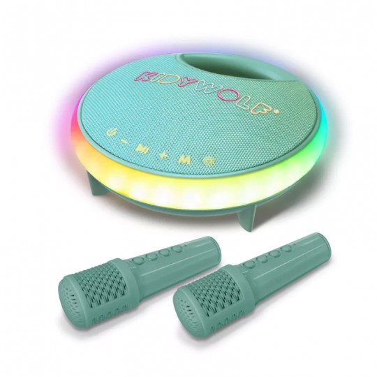 Kidywolf Kidykaraoke Enceinte karaoké tout-en-un Vert Kidywolf - 1