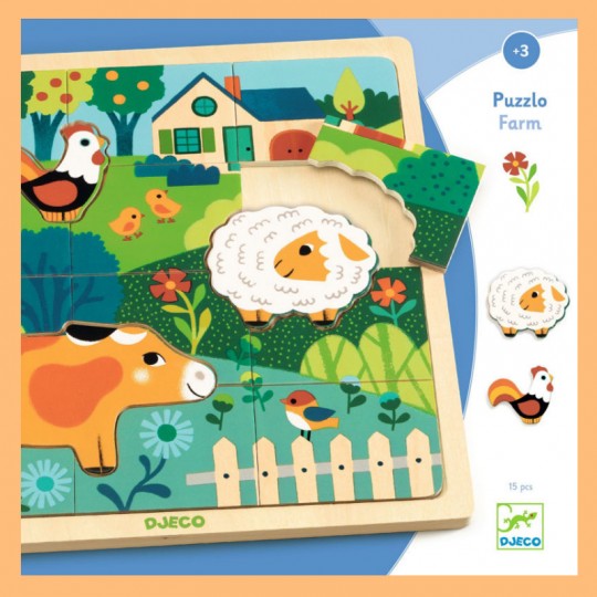 Puzzle Puzzlo Farm - Djeco Djeco - 2