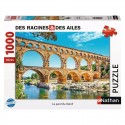 Nathan puzzle 1000 p - Le pont du Gard / Des racines et des ailes Ravensburger - 1 Nathan puzzle 1000 p - Le pont du Gard / Des racines et des ailes Ravensburger - 1