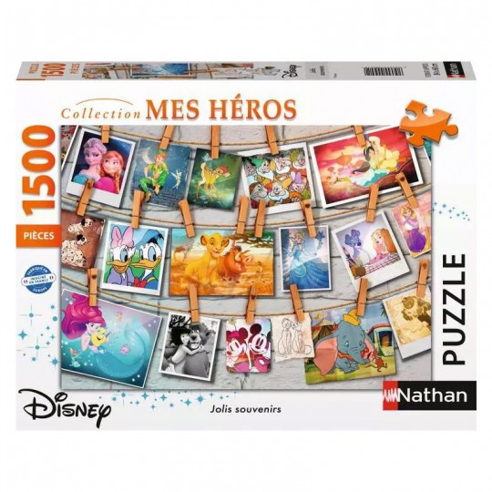 Nathan puzzle 1500 p - Jolis souvenirs / Disney Ravensburger - 1