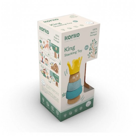 Jouet à empiler Roi en liège - Korko Korko - 2