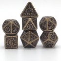 Dés Métal - lot de 7 dés (14mm) avec boite en métal- Gear Bronze Epic Forge - 1 Dés Métal - lot de 7 dés (14mm) avec boite en métal- Gear Bronze Epic Forge - 1