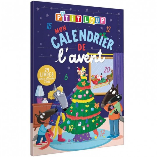 P'tit loup : Mon calendrier de l'avent  - Auzou Auzou - 1