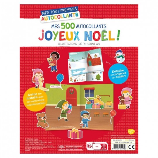 Mes tout premiers autocollants : 500 autocollants Joyeux Noël ! - Auzou Auzou - 4