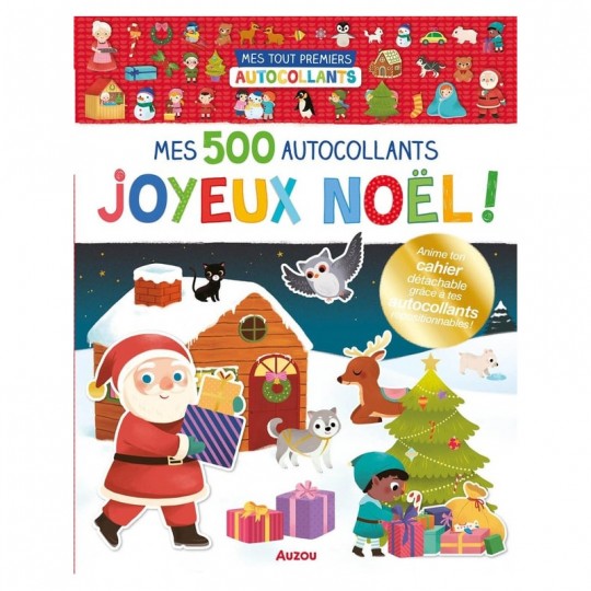 Mes tout premiers autocollants : 500 autocollants Joyeux Noël ! - Auzou Auzou - 1