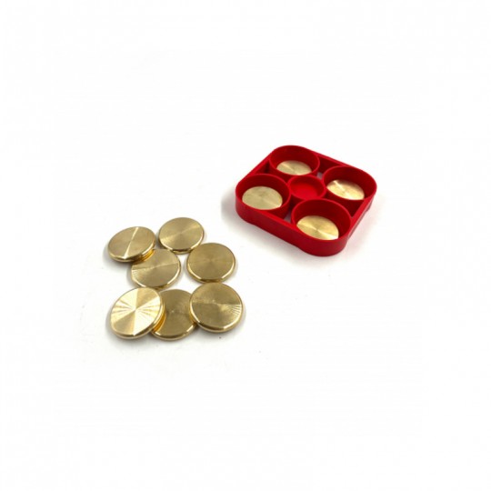 Jeu de 12 palets Grenouille en laiton diamètre 35 mm - Cadetel Cadetel - 1