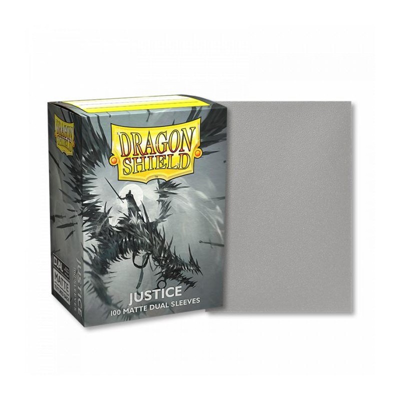 Boite de 100 Sleeves Standard Dragon Shield Dual Matte - Justice