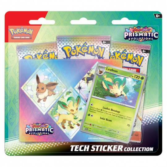 Pokémon : Tripack EV8.5 Collection autocollants réajustables - Évolutions Prismatiques - Phyllali Pokémon - 1
