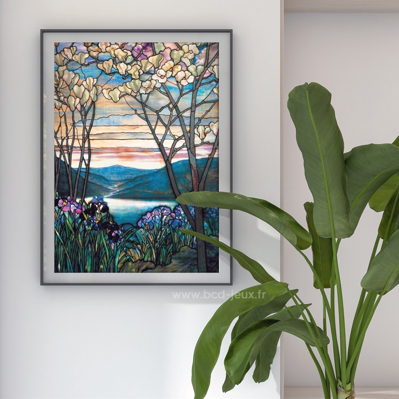 Puzzle Tiffany Magnolias et Iris – Piatnik