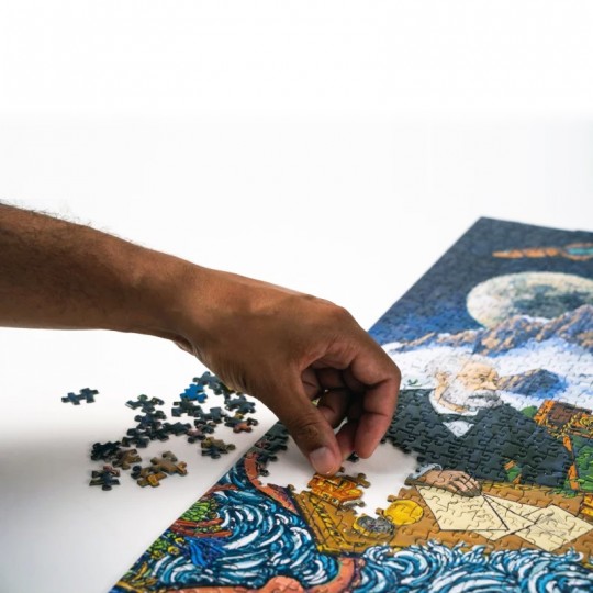 Puzzle 1000 pcs Jules Verne : La Galerie des Légendes Miraludo - 2