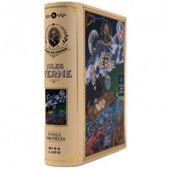 Puzzle 1000 pcs Jules Verne : La Galerie des Légendes Miraludo - 4