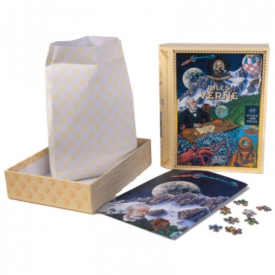 Puzzle 1000 pcs Jules Verne : La Galerie des Légendes Miraludo - 6
