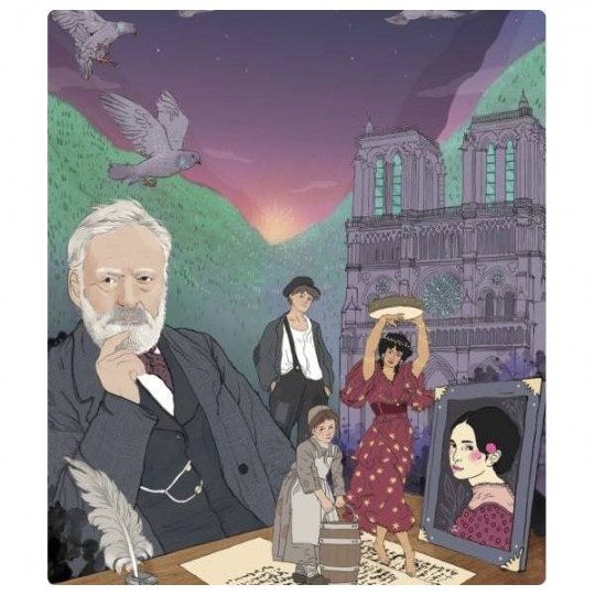 Puzzle 1000 pcs Victor Hugo : La Galerie des Légendes Miraludo - 2