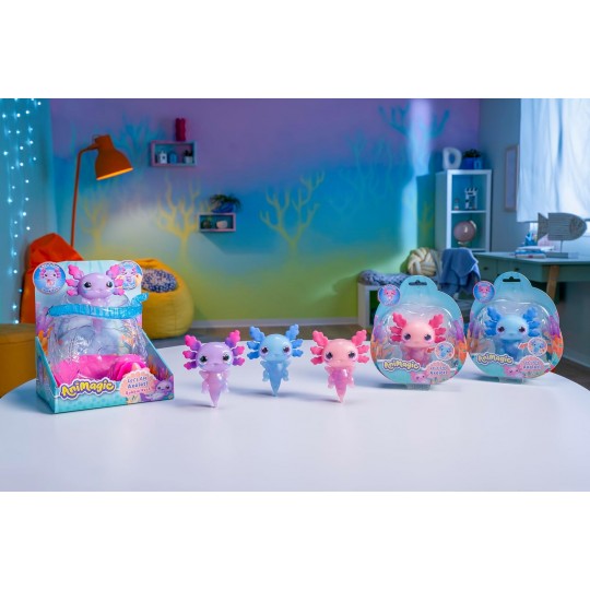 Animagic : Figurine Axolotl et aquarium Goliath - 5