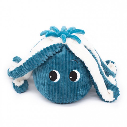 Peluche Les Ptipotos : Pieuvre Filou maman et son bébé bleu Les Déglingos - 3