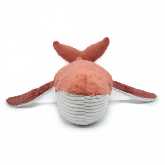 Peluche Les Ptipotos : Baleine Gravillou maman et son bébé terracotta Les Déglingos - 3