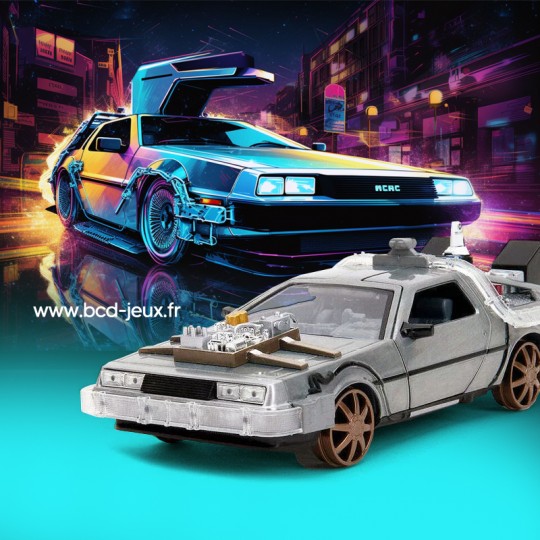 Miniature 1:24 Hollywood Rides Retour vers le Futur DeLorean grey - Jada Toys Jada Toys - 2