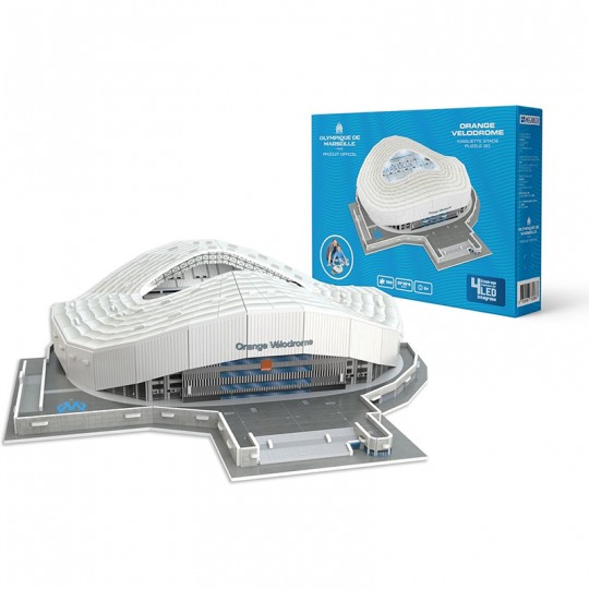 Puzzle 3D LED 74 pcs Stade Orange Vélodrome OM Megableu - 1