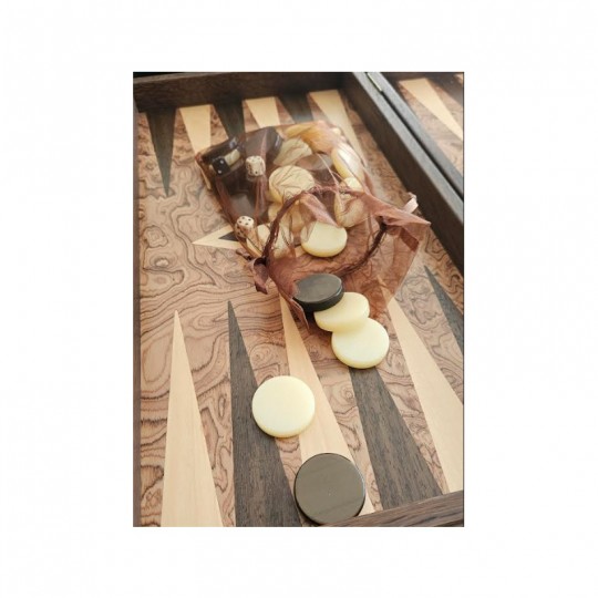Backgammon Uber - Coffret pliant en Noyer avec rangements Uber Games - 2