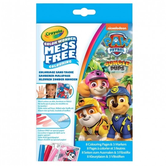 Color Wonder Pat' Patrouille Jungle Pups - Crayola Crayola - 1