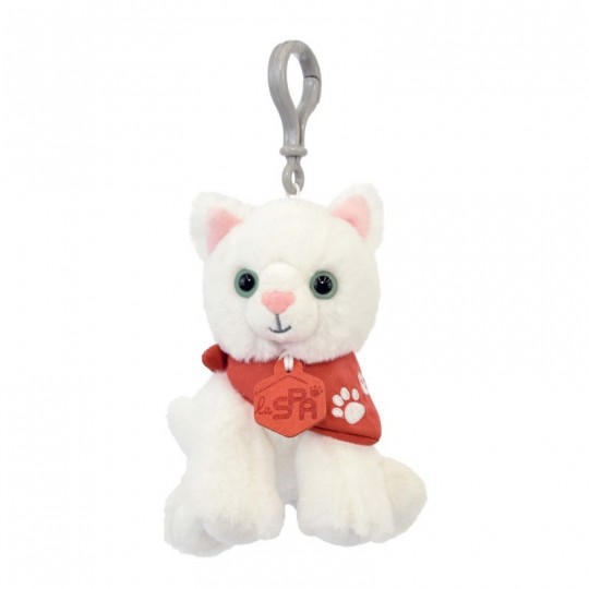 SPA - Porte-clés Bijou de sac Chat blanc Histoire d'Ours - 1