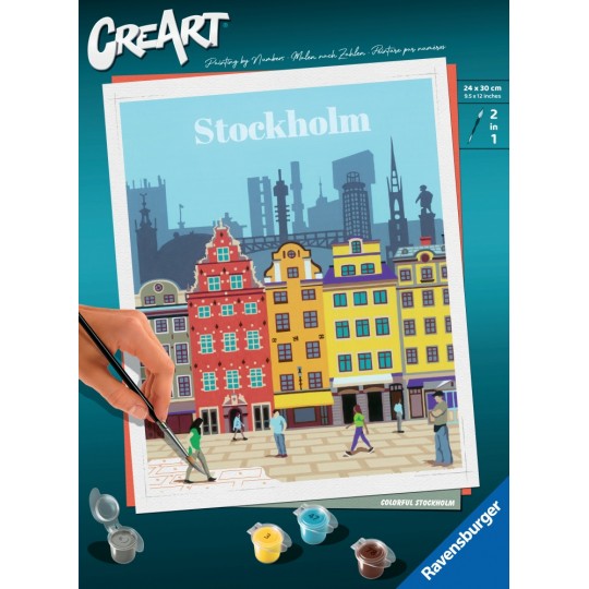 CreArt Stockholm - Grand Format - Peinture au numéro Ravensburger - 7