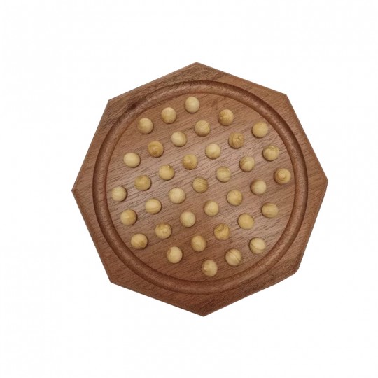 Solitaire Octogonal Ø 22cm - Billes en buis - Jeux Chavet Jeux Chavet - 1
