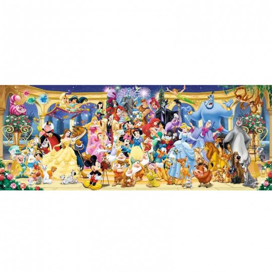 Puzzle 1000 pcs : Photo de groupe Disney (Panorama) Ravensburger - 2