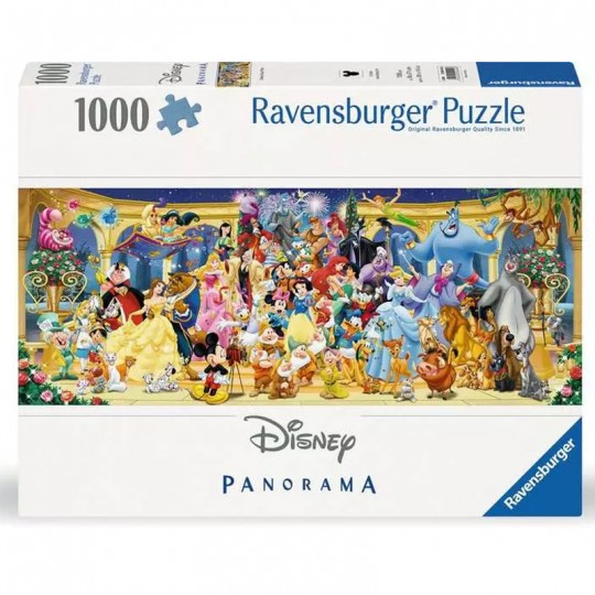 Puzzle 1000 pcs : Photo de groupe Disney (Panorama) Ravensburger - 1