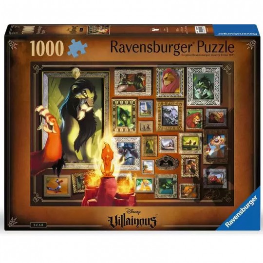 Puzzle 1000 pcs Collection Disney Villainous - Scar Ravensburger - 1