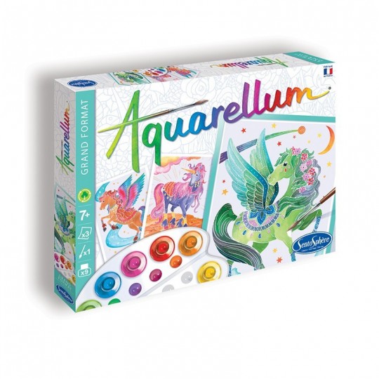 Aquarellum Grand Format - Licornes et Pégases SentoSphère - 1