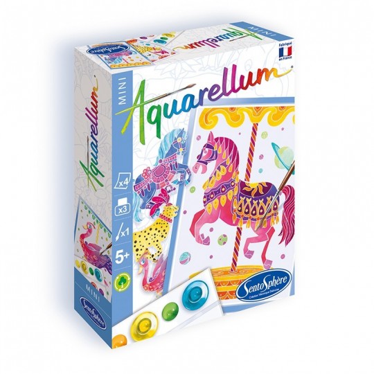 Aquarellum Mini Chevaux Manège SentoSphère - 1