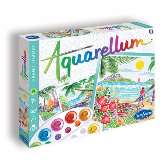 Aquarellum Grand Format Paysages Tropicaux SentoSphère - 1