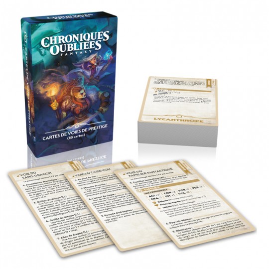 Chroniques Oubliées Fantasy 2nd édition - Cartes de voies de prestige Black Book Editions - 2