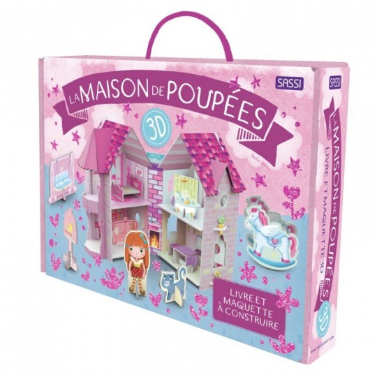 Livre et maquette à construire : La maison de poupées 3D - Sassi Sassi - 1