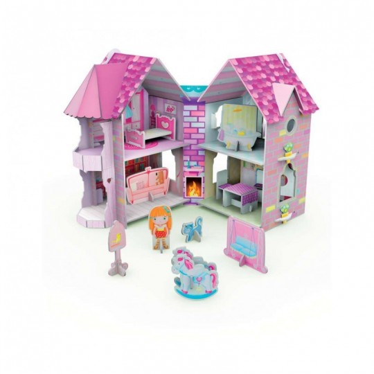 Livre et maquette à construire : La maison de poupées 3D - Sassi Sassi - 2
