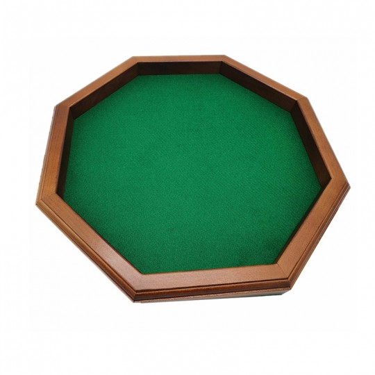 Piste de dés octogonale Ø 28 cm - Bois naturel - Jeux Chavet Jeux Chavet - 1
