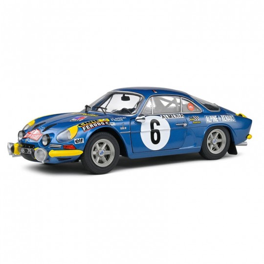 Alpine bleu A110 1600S 6 Andruet/Pagani Rallye Montecarlo 1972 1/18 - Solido Solido - 1
