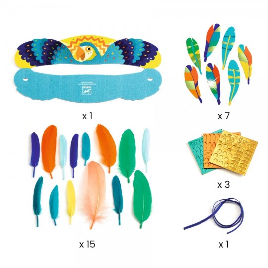 Coiffe à créer Carnaval de Rio DIY - Djeco Djeco - 4