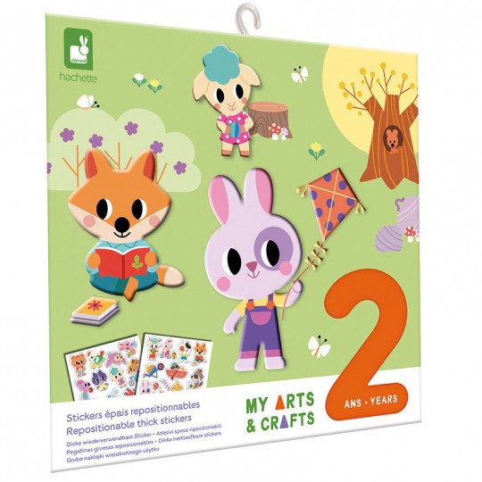 Stickers épais repositionnables 2 ans My Arts & Crafts - Janod Janod - 1