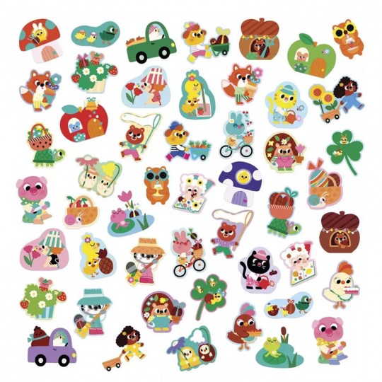 50 Grandes Gommettes Printemps - Janod Janod - 1