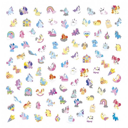 100 Gommettes Licornes - Janod Janod - 1