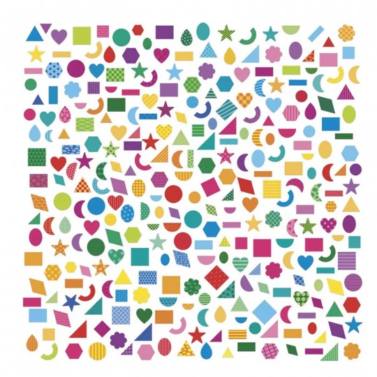 300 Gommettes Formes Géométriques - Janod Janod - 1