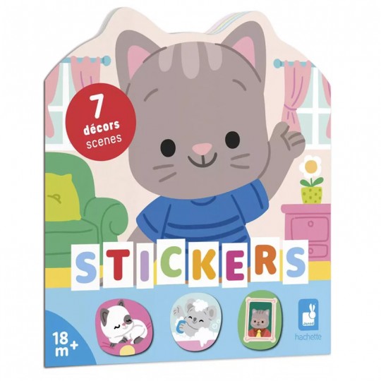 Cahier de Stickers avec 7 décors La Maison - Janod Janod - 1