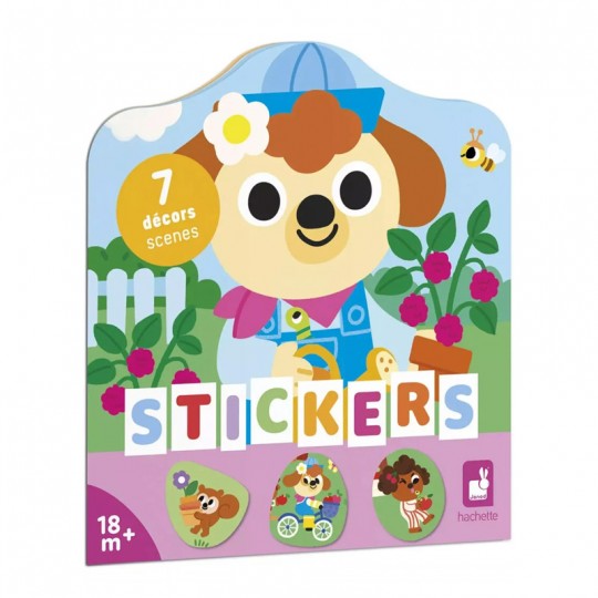 Cahier de Stickers avec 7 décors Le Jardin - Janod Janod - 2