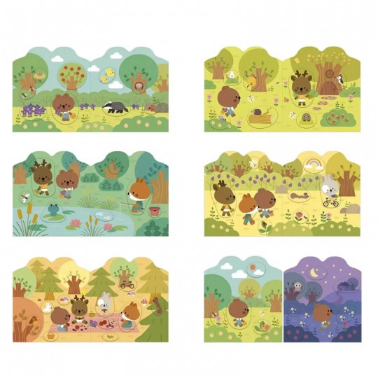 Cahier de Stickers avec 7 décors La Forêt - Janod Janod - 2